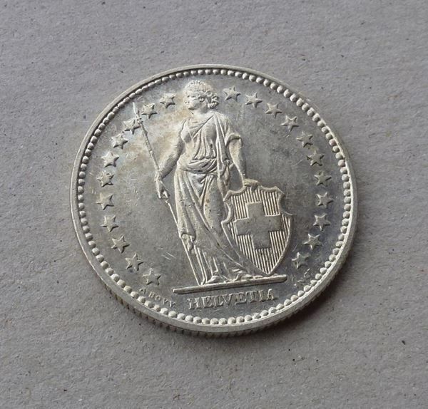 Tutti le monete: ++ 2.- Franken 1922 – Usato da Walkringen venduto da Casablanca777 1