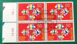 4 er Block Nr. 805 mit ETStempel Bern