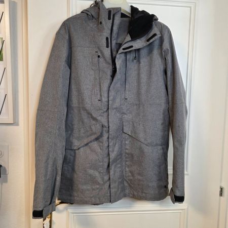 46 NORD Herrenjacke Grau mit Kapuze Gr. S