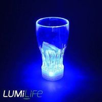 LED Longdrink Glas blau beleuchtet