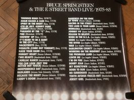 BRUCE SPRINGSTEEN large square promo poster LIVE 1975 -85 Tr