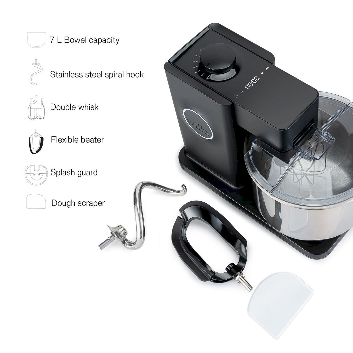 Elettrodomestici da cucina: Wilfa Probaker Timer Küchen-Knetmaschine – Nuovo e nell'imballaggio originale da Bottighofen venduto da zaap 8