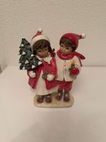 2er Dekofigur Weihnachten Windterkinder Figuren aus Keramik