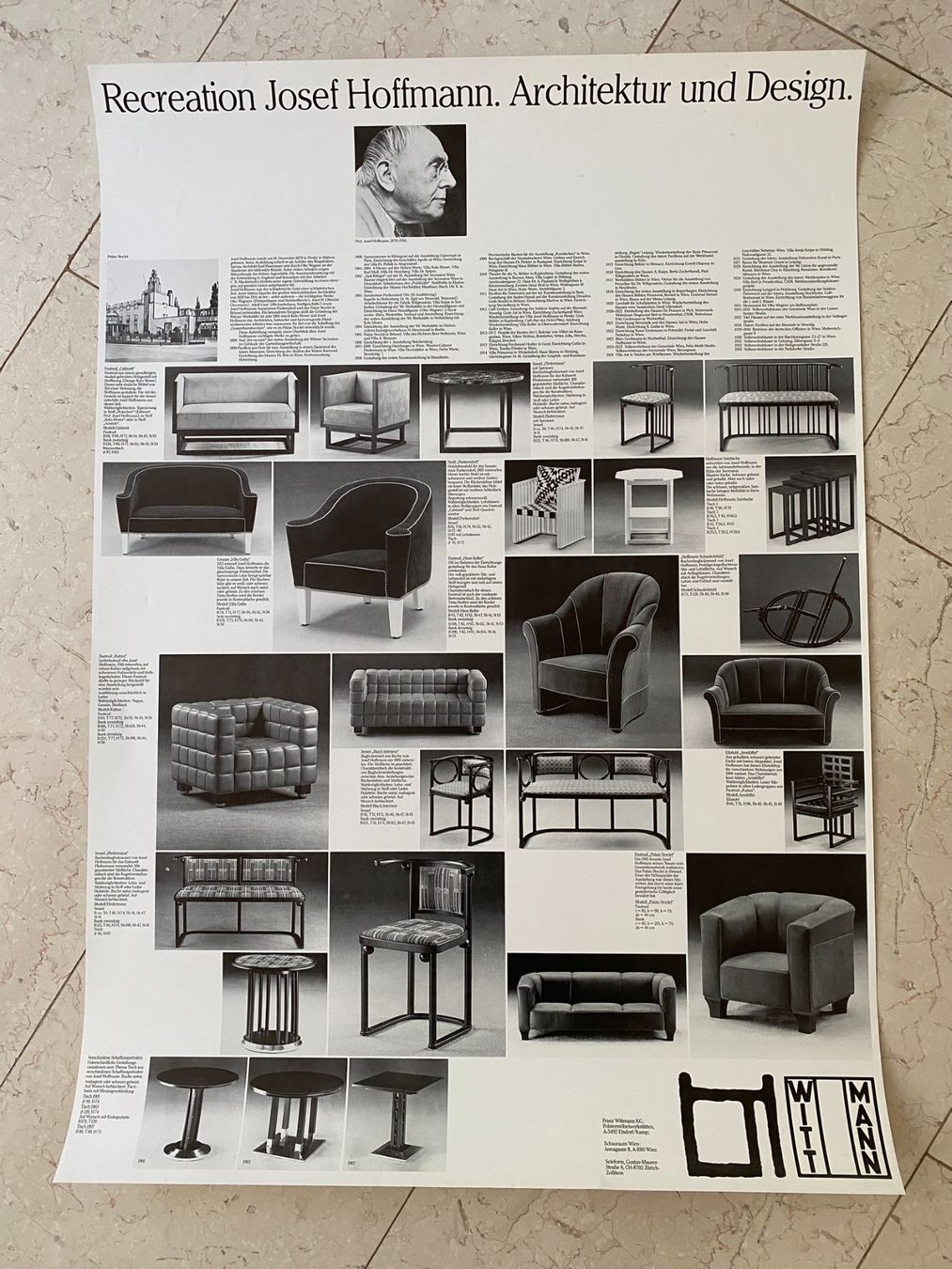 Foto & Immagini: Poster: RECREATION JOSEF HOFFMANN. ARCHITEKTUR & DESIGN. – Usato da Zürich venduto da jesulin05
