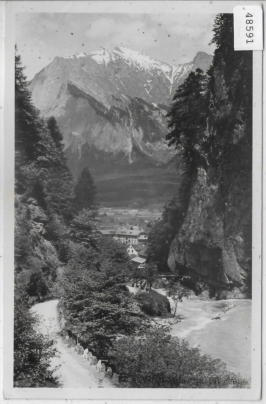 Cartoline postali: Taminaschlucht bei Bad Ragaz – Usato da Ettingen venduto da Kartenplanet