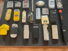 58 Stück Feuerzeuge Konvolut diverse Modelle und Marken