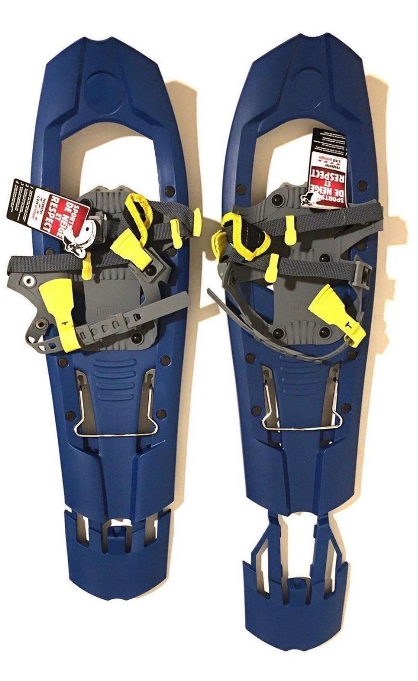 Skis: Schneeschuhe dunkelblau bis 100 kg – Neu und originalverpackt aus Oberegg von MR-shop
