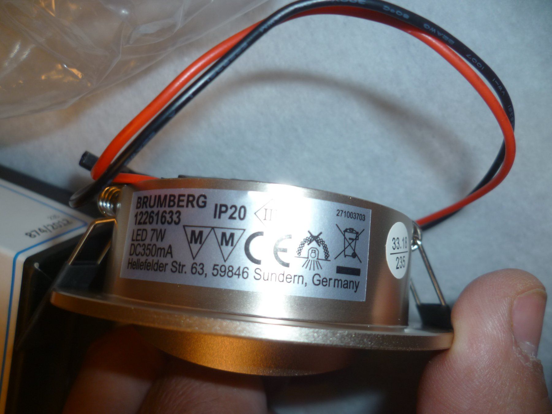 Lampadari & plafoniere: Einbauspot SEVEN-R LED-Einbaustrahler IP20 Brumberg – Nuovo (secondo la descrizione) da Zeiningen venduto da elcanaja 1