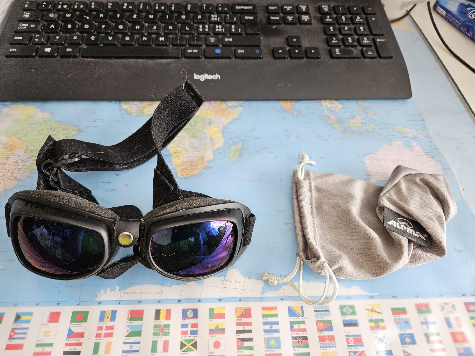 Brillen & Gläser: Hundesonnenbrille Alpina – Neu (gemäss Beschreibung) aus Sempach Station von SwissRolli