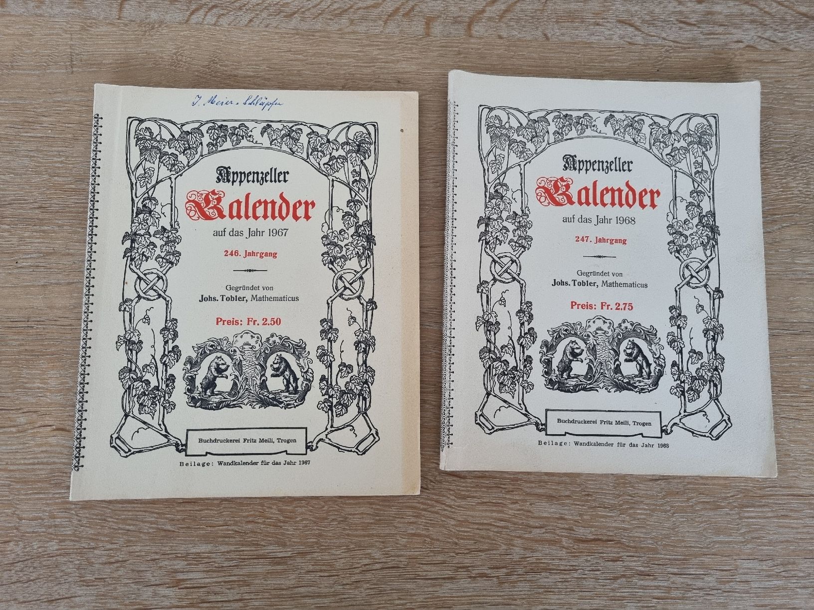 Libri: 7 Appenzellerkalender antik  – Usato da Abtwil SG venduto da danikari 3