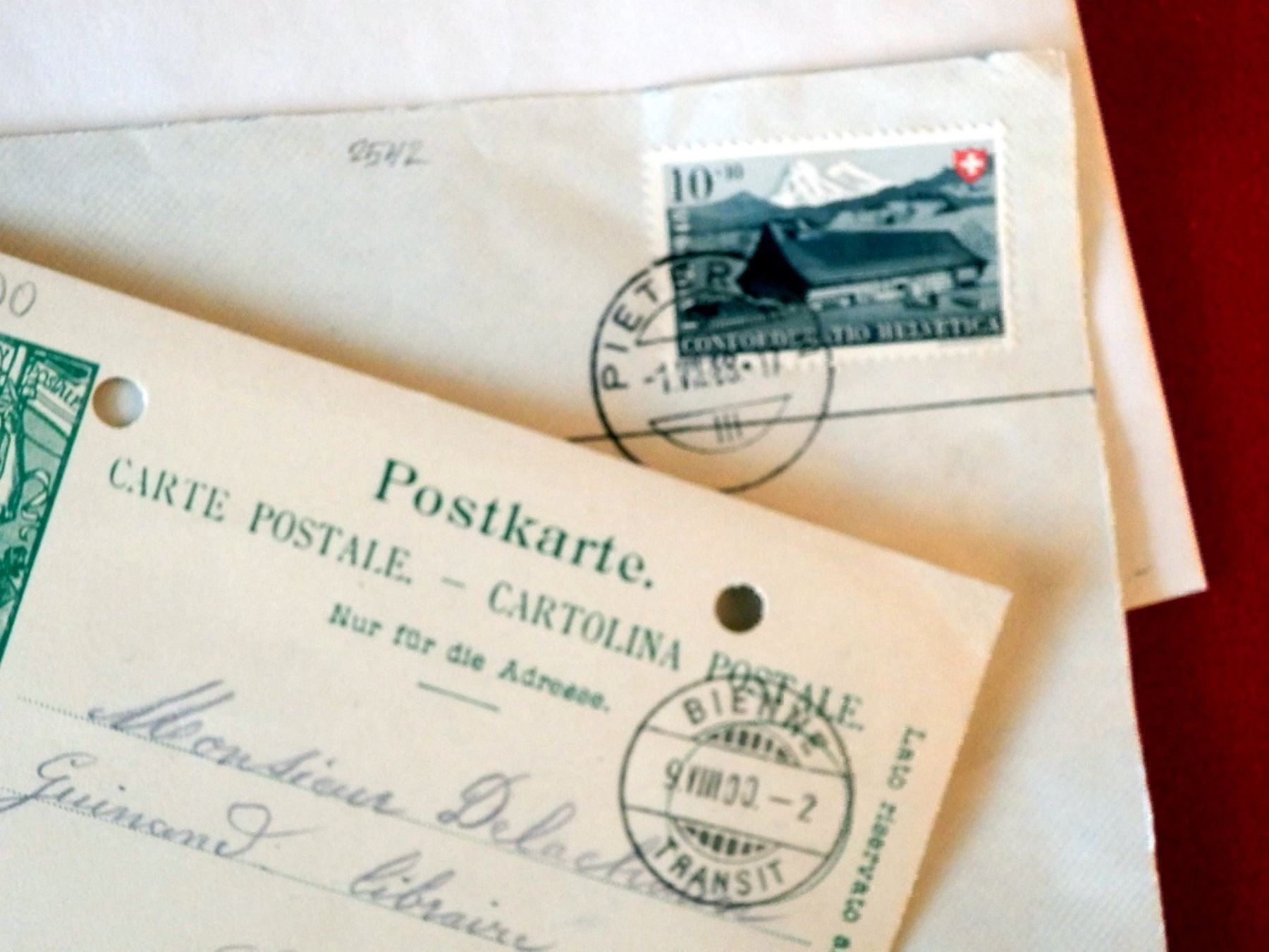 Alle Briefmarken: Lot mit 7 Bedarfsbriefen und Karten – Gebraucht aus Ueberstorf von dinbau 2