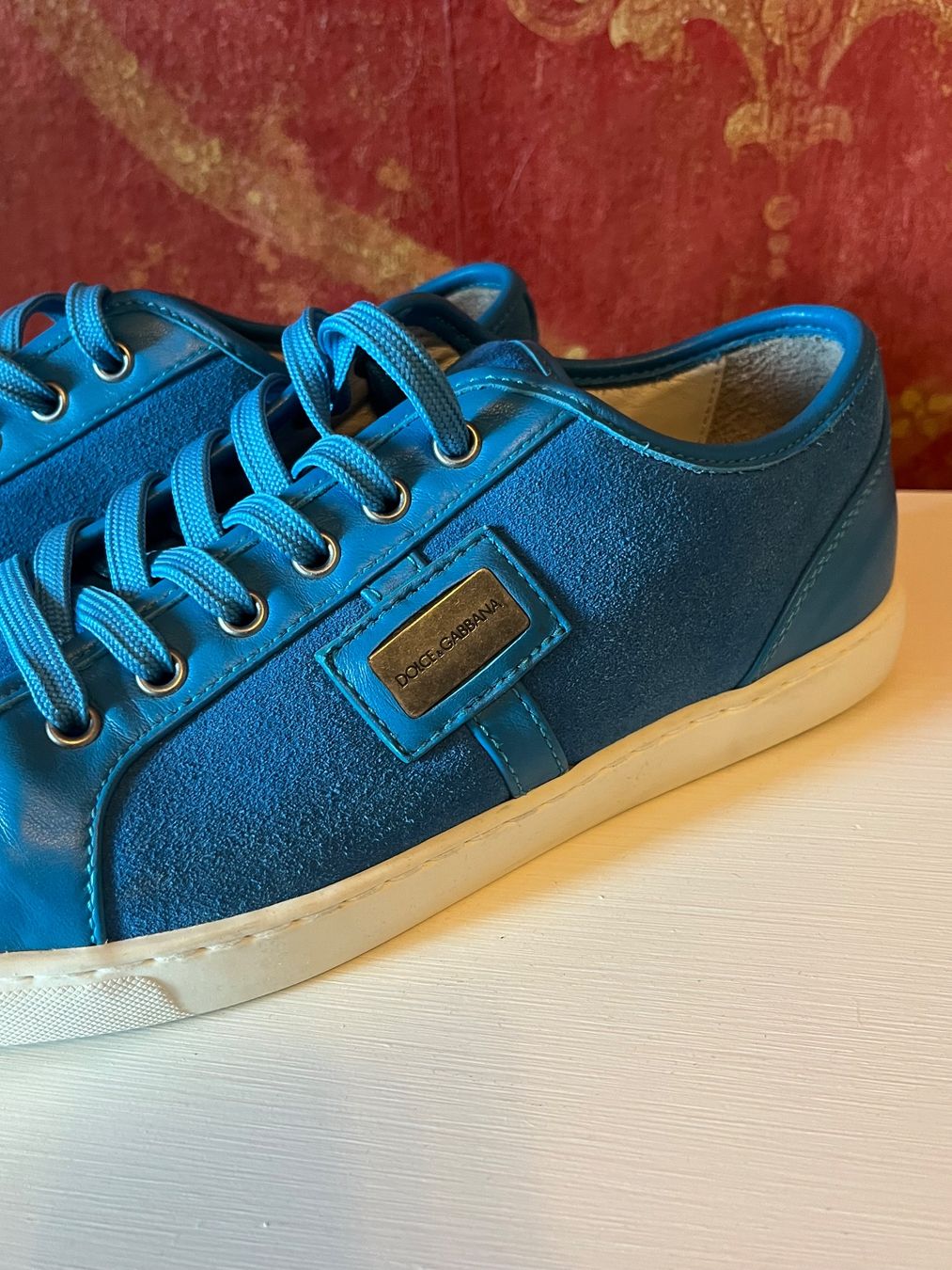 Dolce & Gabbana Herrenschuhe: Dolce & Gabbana en daim et cuir bleu – Gebraucht aus GENEVE von hehakasapa 3