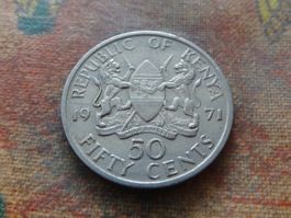 KENYA   50  Cents   1971