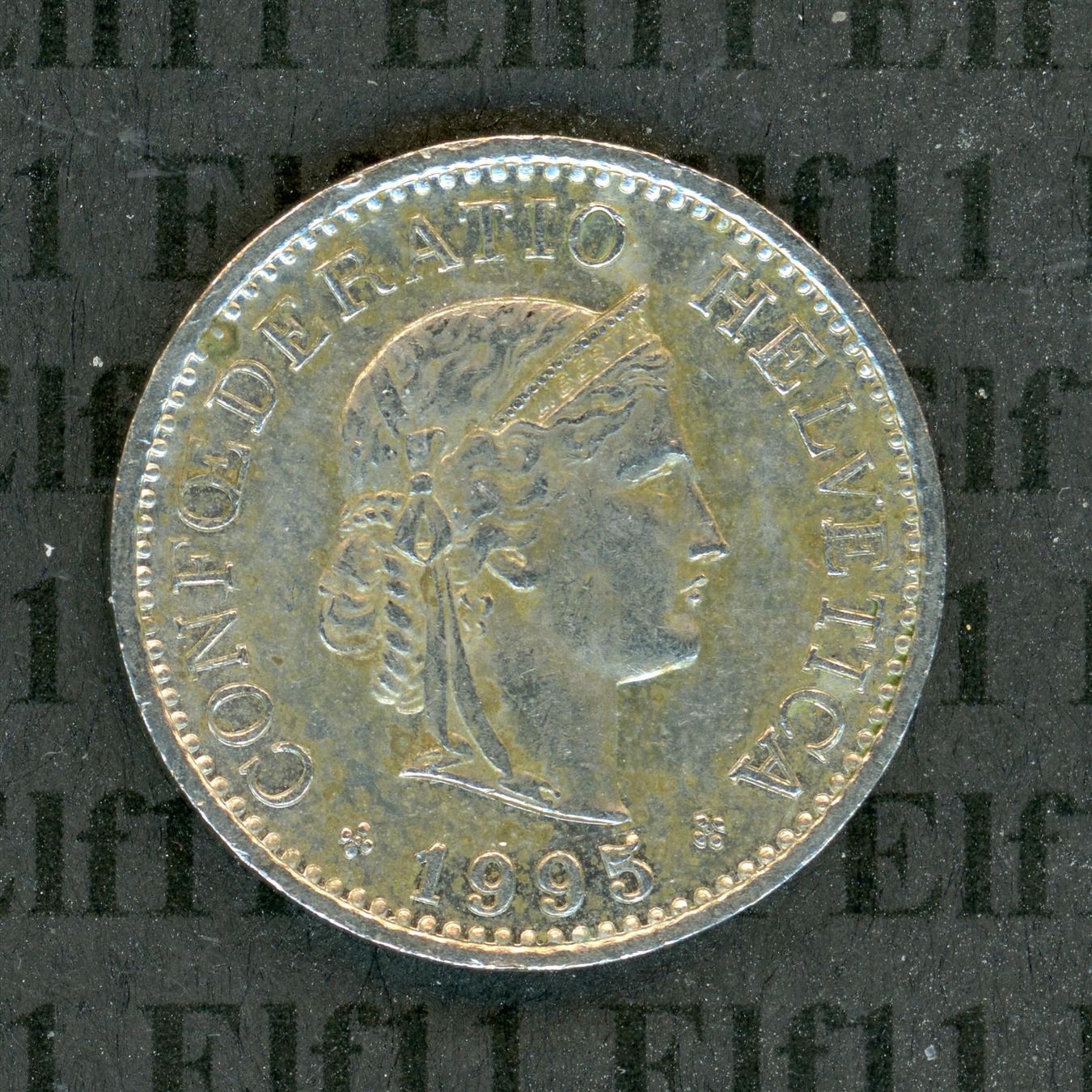 Tutti le monete: CHF___0.10 1995 -vz 10 Rappen – Usato da Widnau venduto da Elf11