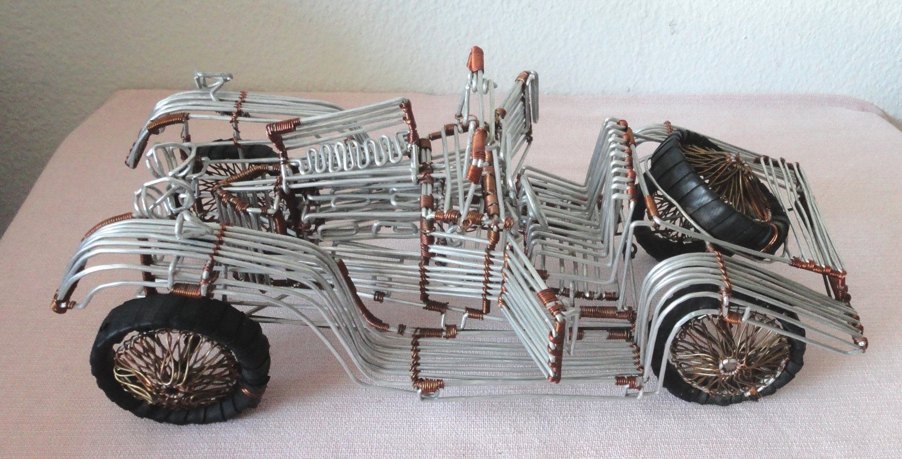 Kit di modellismo & Modellini statici: Auto/Drahtauto Oldtimer aus dickem Draht, Länge = 36cm – Usato da zürich venduto da parts5060 2