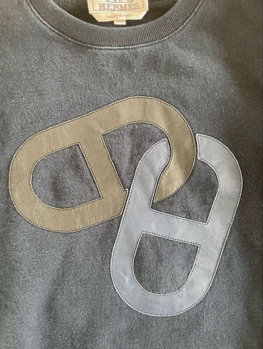 Hermès Pullover & Sweatshirts: Pull/Sweat Hermès Chaîne d'Encre patch cuir – Gebraucht aus Morges von cle_5vv6 1