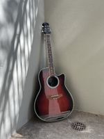 Akustik Western Gitarre mit Tasche und Kapodaster