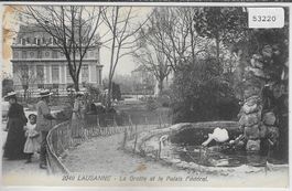 Lausanne - La Grotte et le Plais Federal - animee