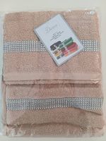 Set à 2 Gästetücher mit Glitzersteine NEU