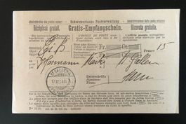 GRATIS-Empfangsschein 1914 SG