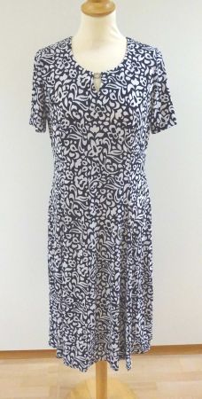 Couture Line - Neues Jersey Kleid - schwarz / weiss - Gr. 38