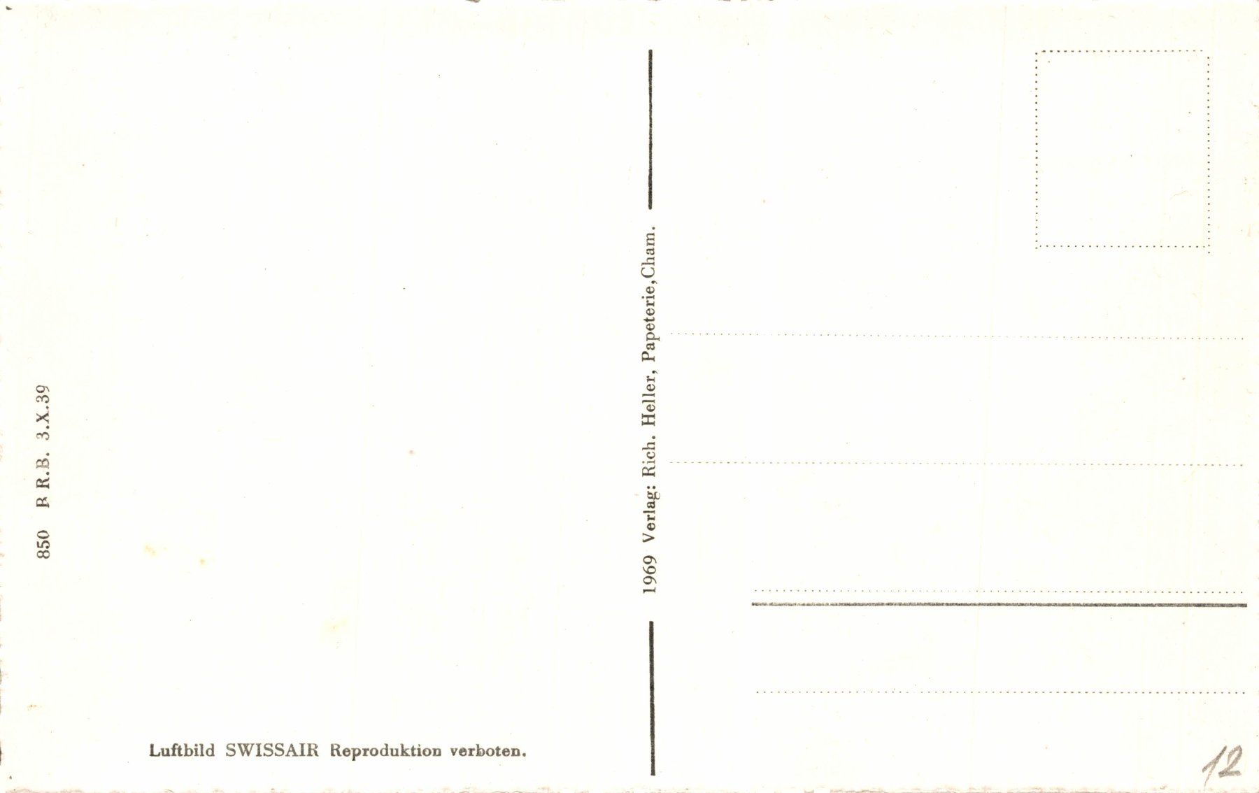 Cartes postales: Flugaufnahme Cham – D'occasion à Bronschhofen par Astore 1