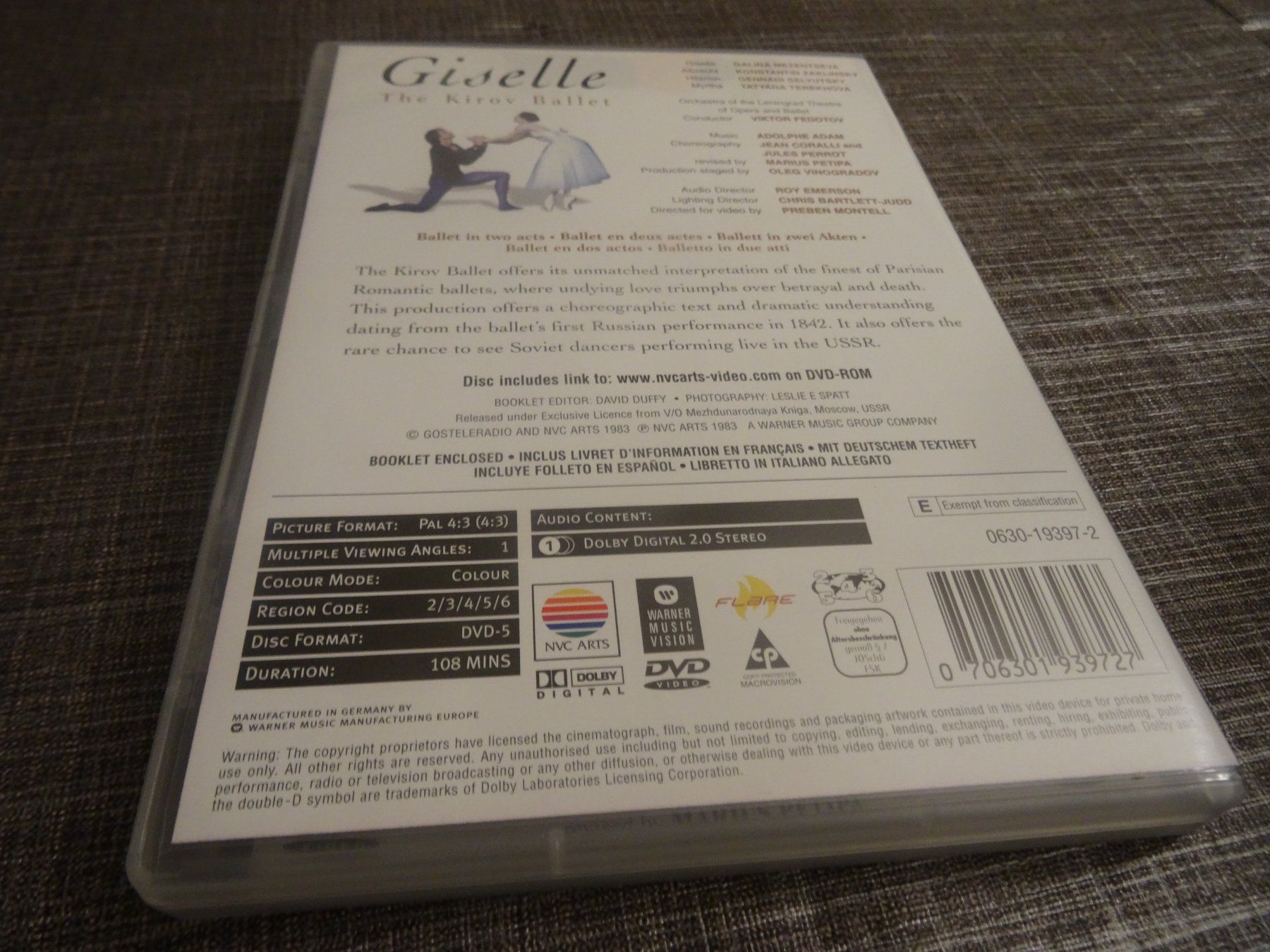 Tutti i DVDs: Giselle - The Kirov Ballet DVD – Usato da Olten venduto da Disc-Ausverkauf 2