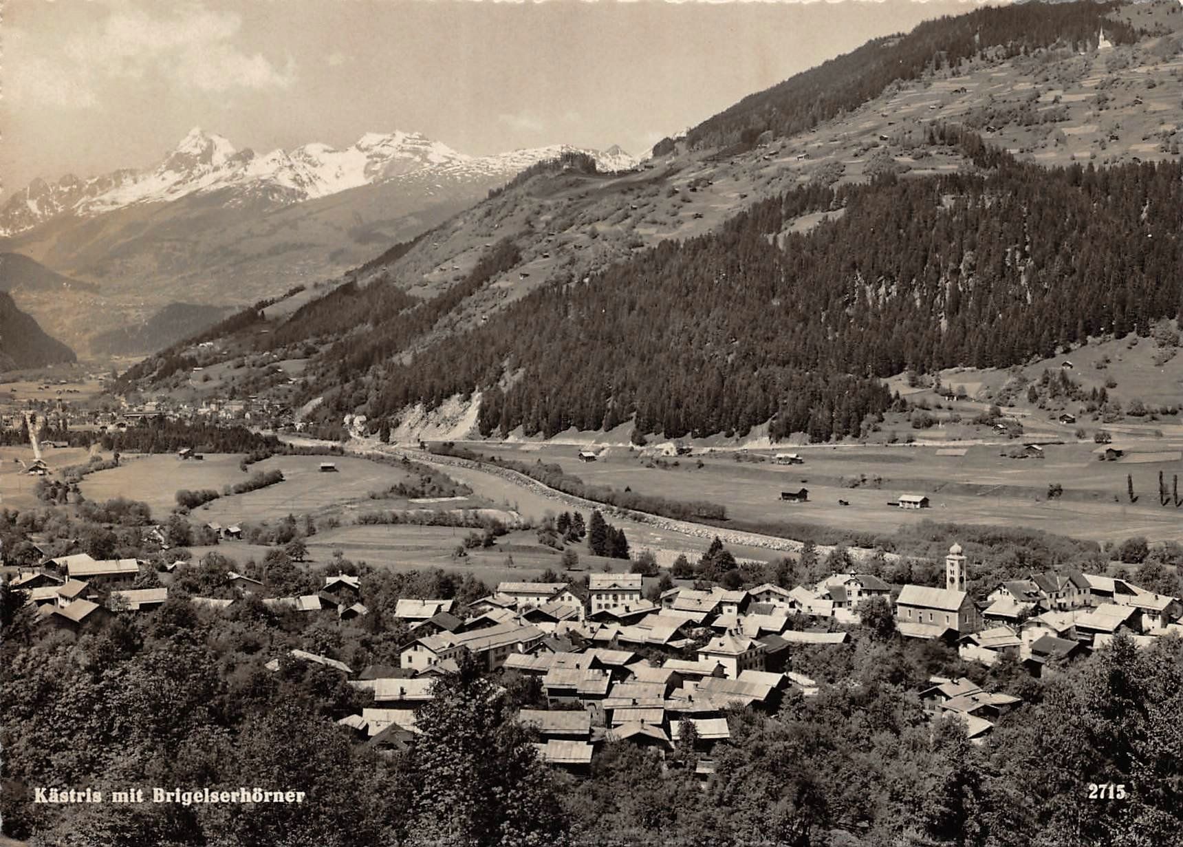 Cartoline postali: Kästris, Brigelserhörner – Usato da Ottikon b.Kemptth. venduto da Neptun1974