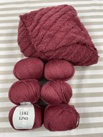 6 Knäuel Markenwolle + 400g verstrickt gratis dazu