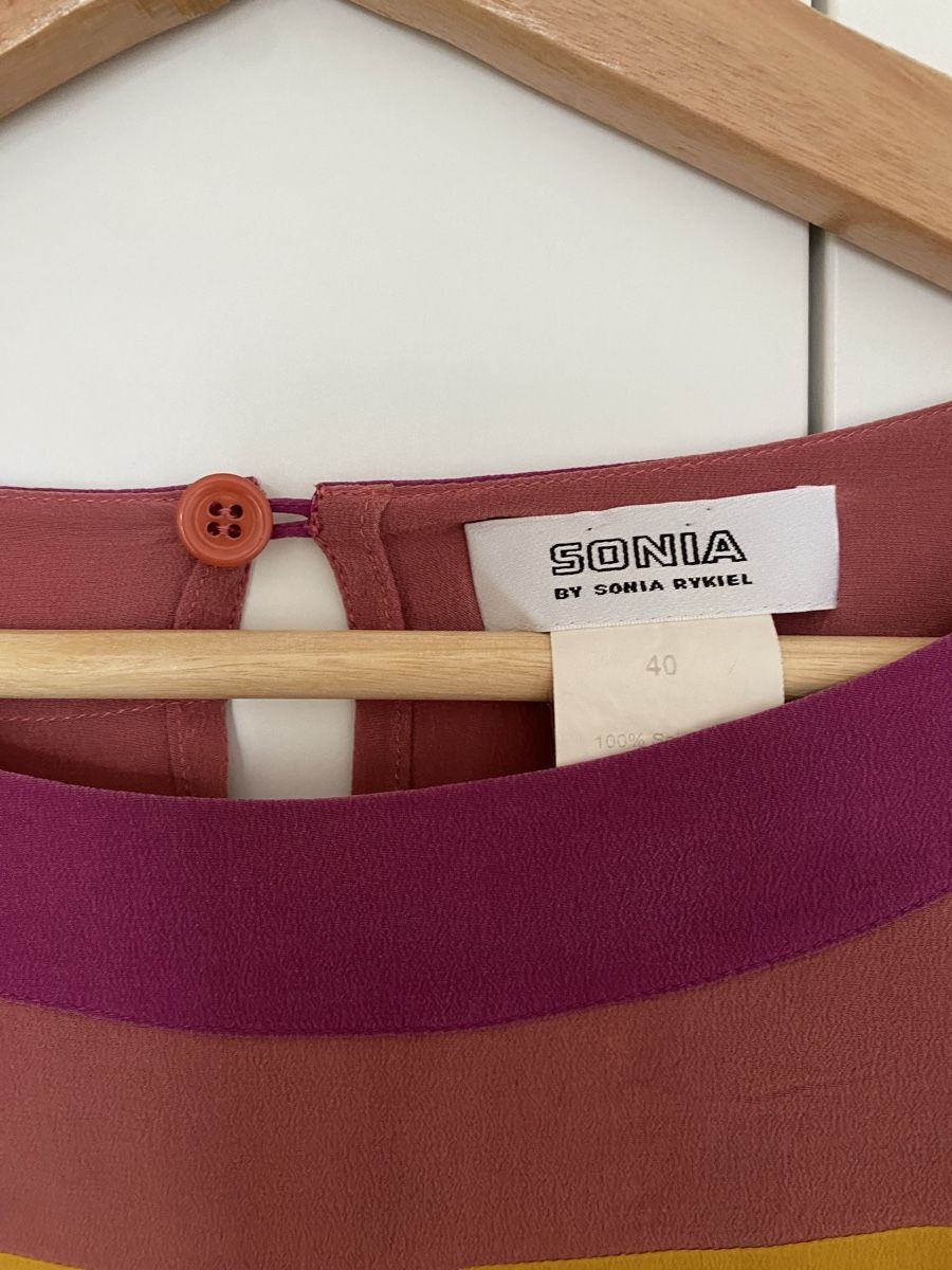 Sonia Rykiel Camicette: Sonia Rykiel Colour Block Silk Blouse Top Size 40 (M) – Nuovo (secondo la descrizione) da Herrliberg venduto da non_5qdb 4