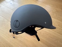 THSD Fahrradhelm matt schwarz Grösse M/L für den Sommer