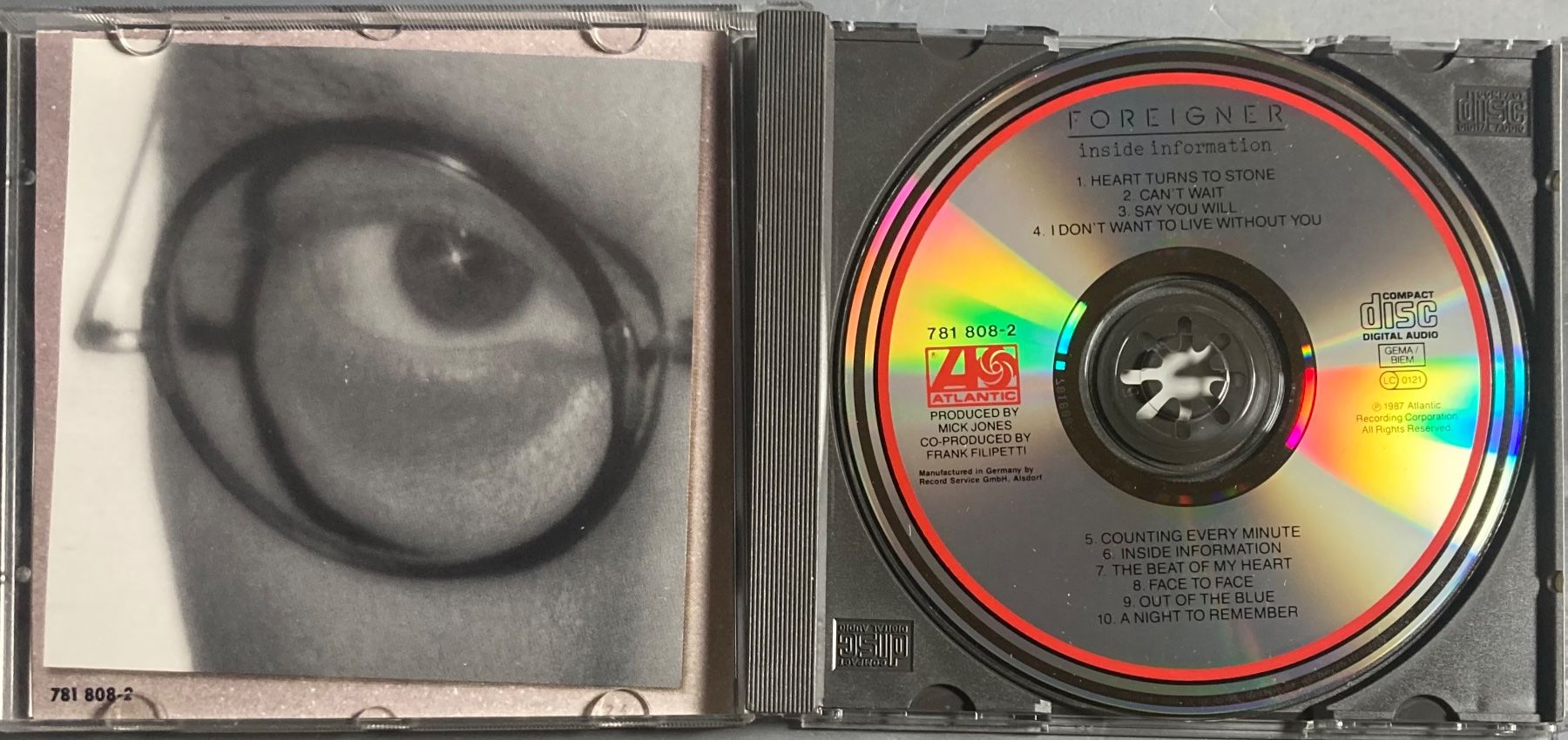 CD: FOREIGNER - INSIDE INFORMATION – Usato da Poliez-Pittet venduto da Newtown-Records 2