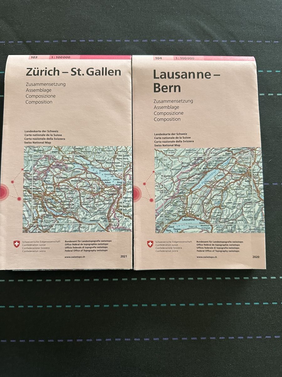 Cartine & Atlanti: Schweizer Landeskarten Set – Nuovo (secondo la descrizione) da Stansstad venduto da Dalmatinerhjf 4