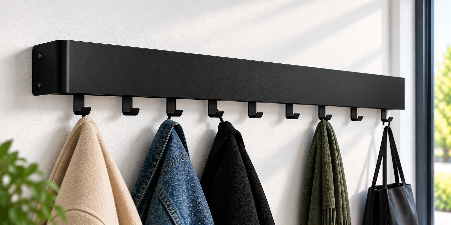 Garderobe: Radius Design RADIUS 2 Wandgarderobe schwarz – Gebraucht aus Wetzikon ZH von Startrampe