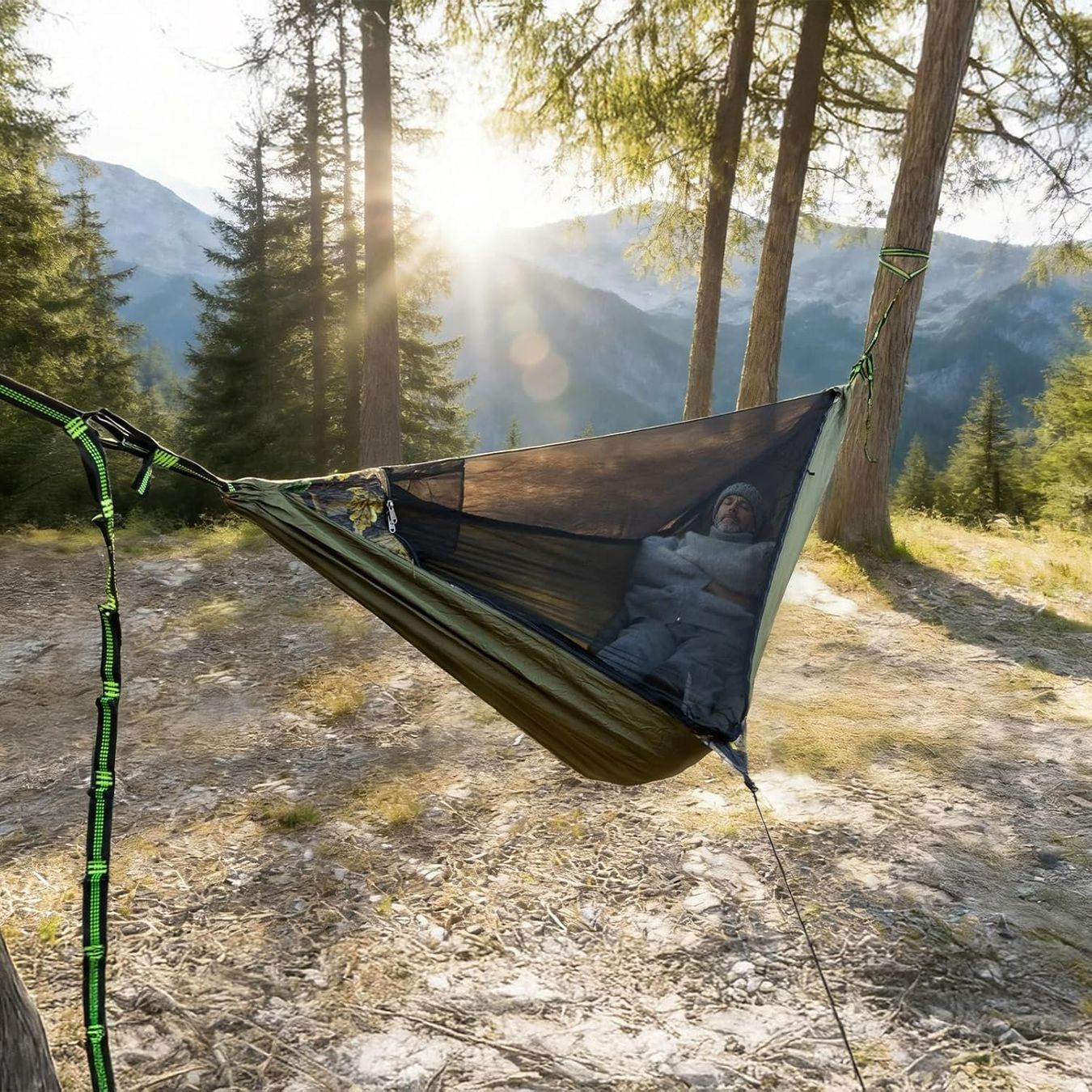 Amache: Camping Hängematte mit Moskitonetz & Isomatte – Nuovo e nell'imballaggio originale da Suhr venduto da SchnapperCH 6