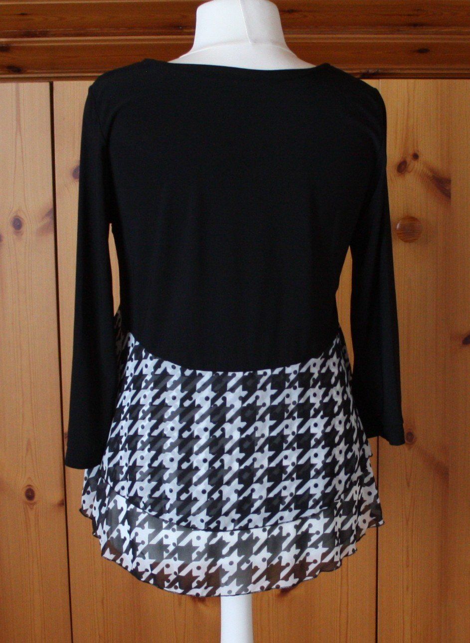 Camicette: Bluse Langarm OVS schwarz - weiss Gr. L – Usato da Flüelen venduto da Diversicum-Curvy 6