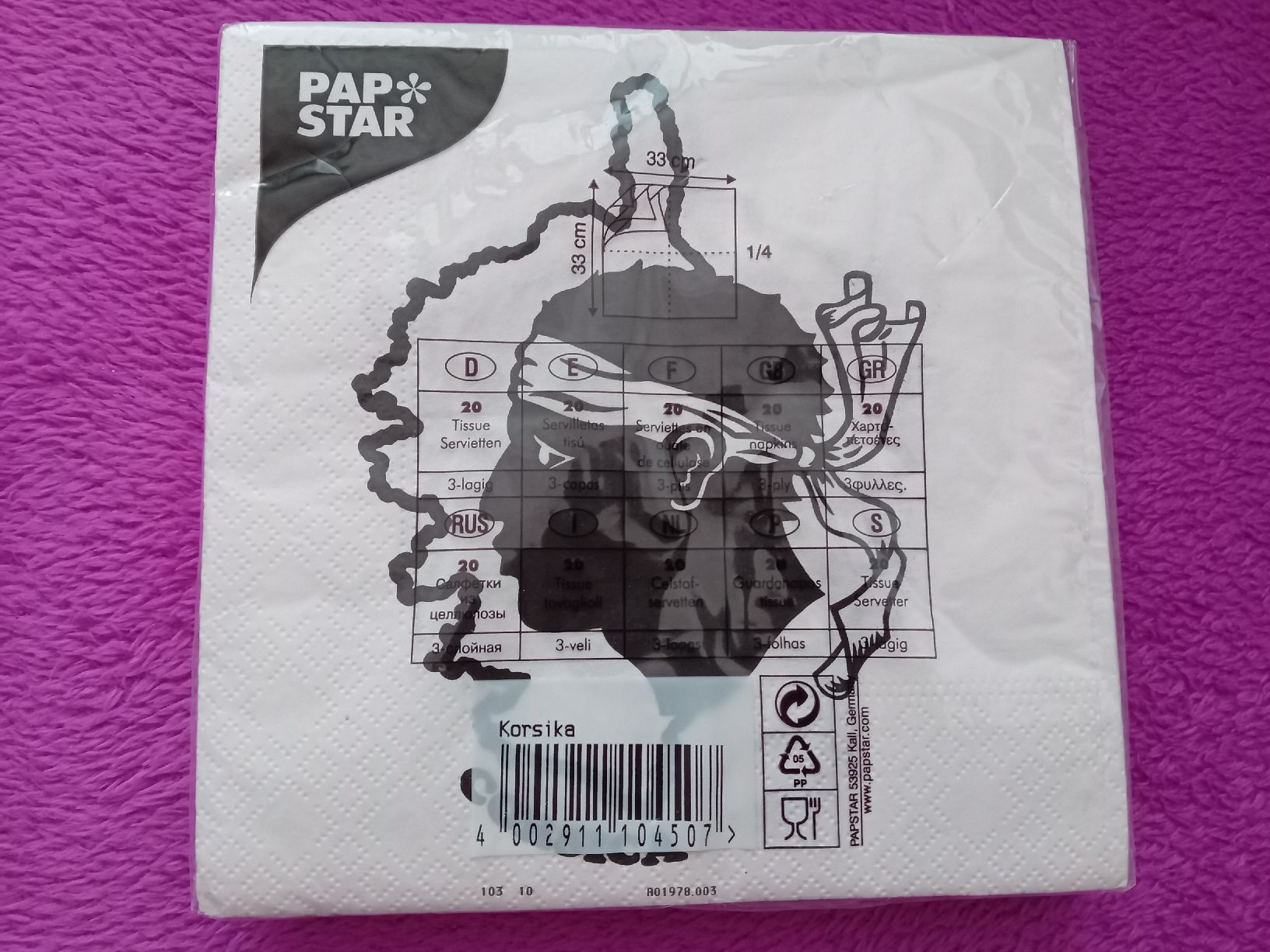 Servietten: Corsica-Servietten 20 Stk. – Neu und originalverpackt aus Witterswil von hele04 1