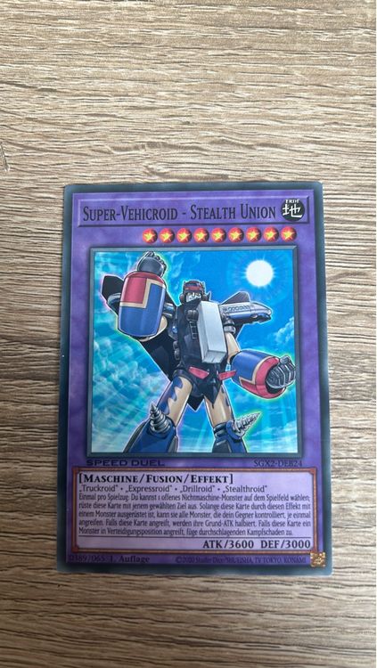 Yu-Gi-Oh! Super-Vehicroid - Stealth Union - SGX2-DEB24 (Neu (gemäss ...