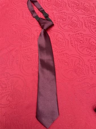 Kinder Krawatte bordeaux rot (122-140)