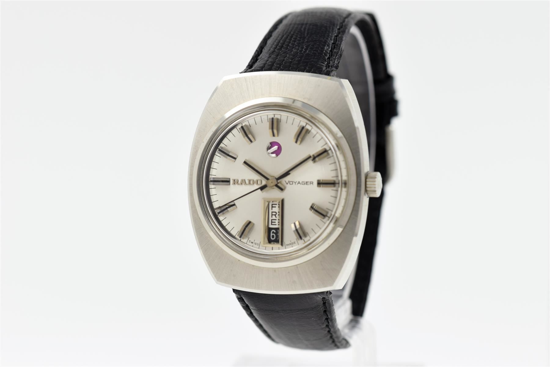 Rado Orologi: Rado Voyager Vintage Automatic Day-Date Uhr – Usato da Arni AG venduto da magnetKRAFT 1