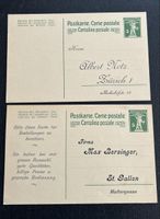 2 Postkarten mit Firmenaufdruck 