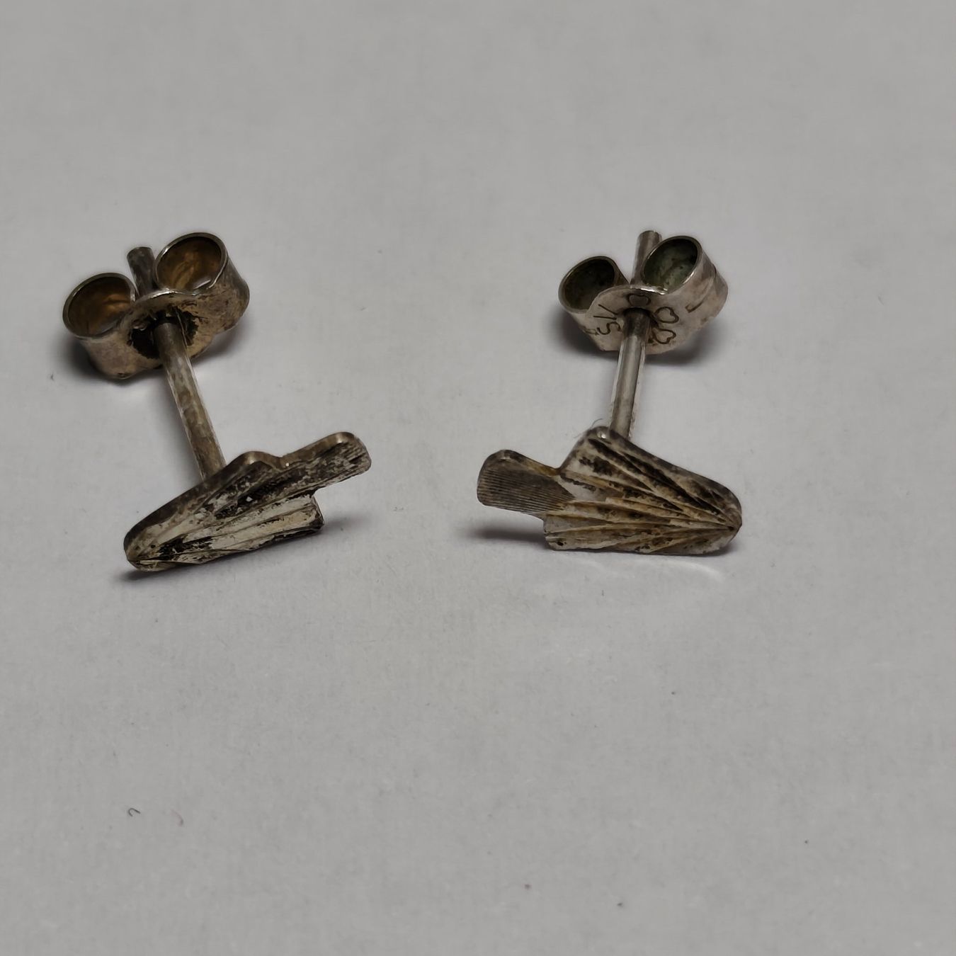 Orecchini pendenti & Orecchini a lobo: Vintage Silver silber Stud Earrings Boucles d'Oreilles #A4 – Usato da Châtelaine venduto da Tropic.Watch2