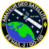 Abziehbild Kleber Es’hail-2 / AMSAT QO-100