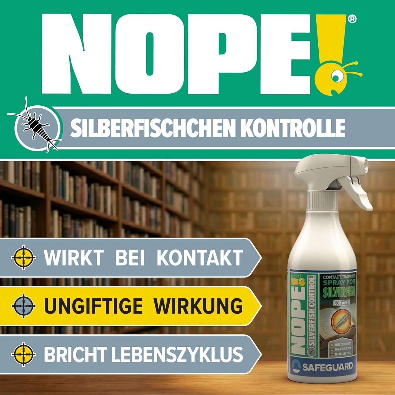 Sonstiges für Haushalt & Wohnen: Silberfischchen Spray biozidfrei – 500 ml – Neu und originalverpackt aus Suhr von SchnapperCH 1