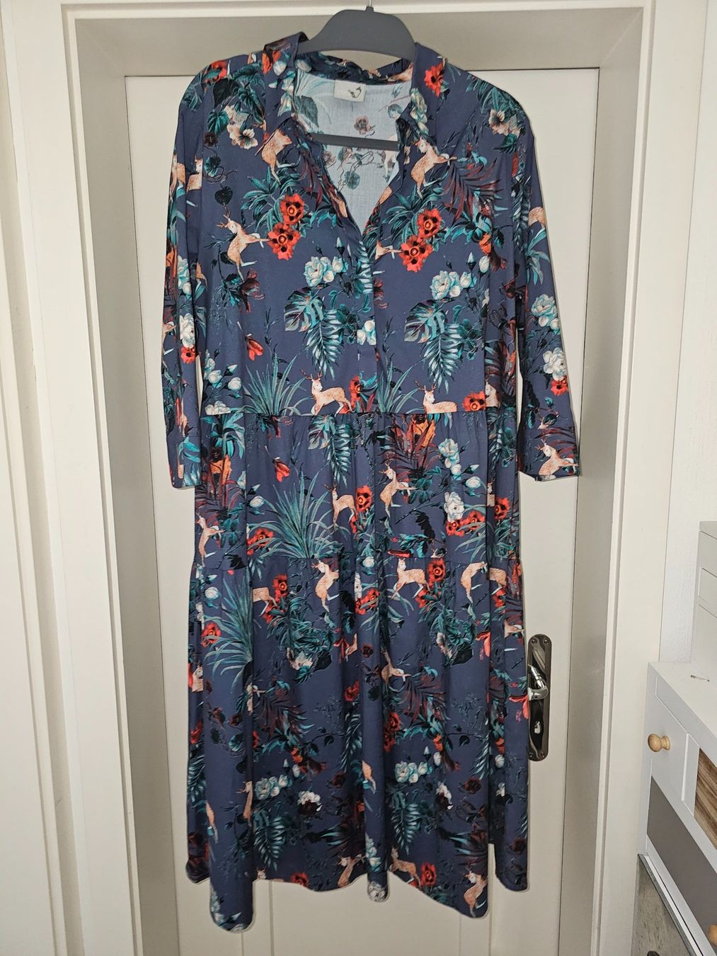 Vestiti: Hemdblusenkleid Herbst, A-Linie, 46 – Nuovo (secondo la descrizione) da Heiden venduto da Taronia
