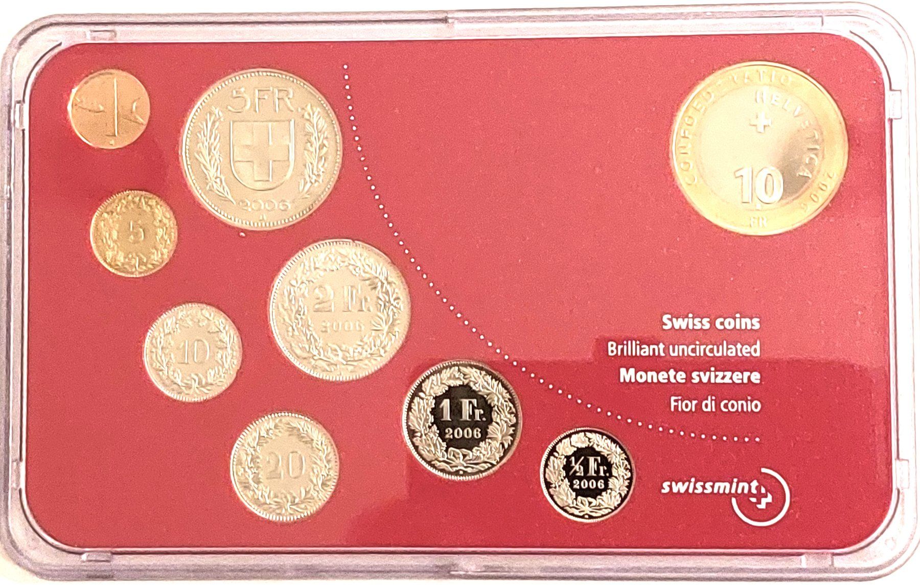 Tutti le monete: Münzsatz Schweiz 2006 stgl. – Nuovo (secondo la descrizione) da Arch venduto da coinsandmore 2