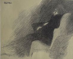 Gustav Klimt (1862-1918), Vintage Zinkografie, 1898, RAR!