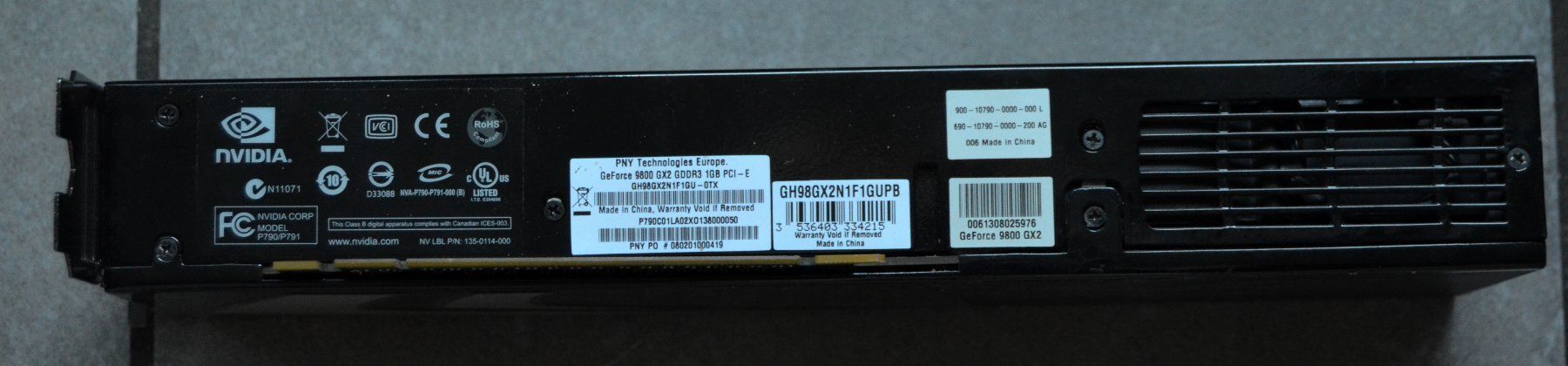 Nvidia Grafikkarten: NVIDIA GeForce 9800 GX2 GDDR3 1Gb PCi-E – Gebraucht aus Collonges von arashee 2
