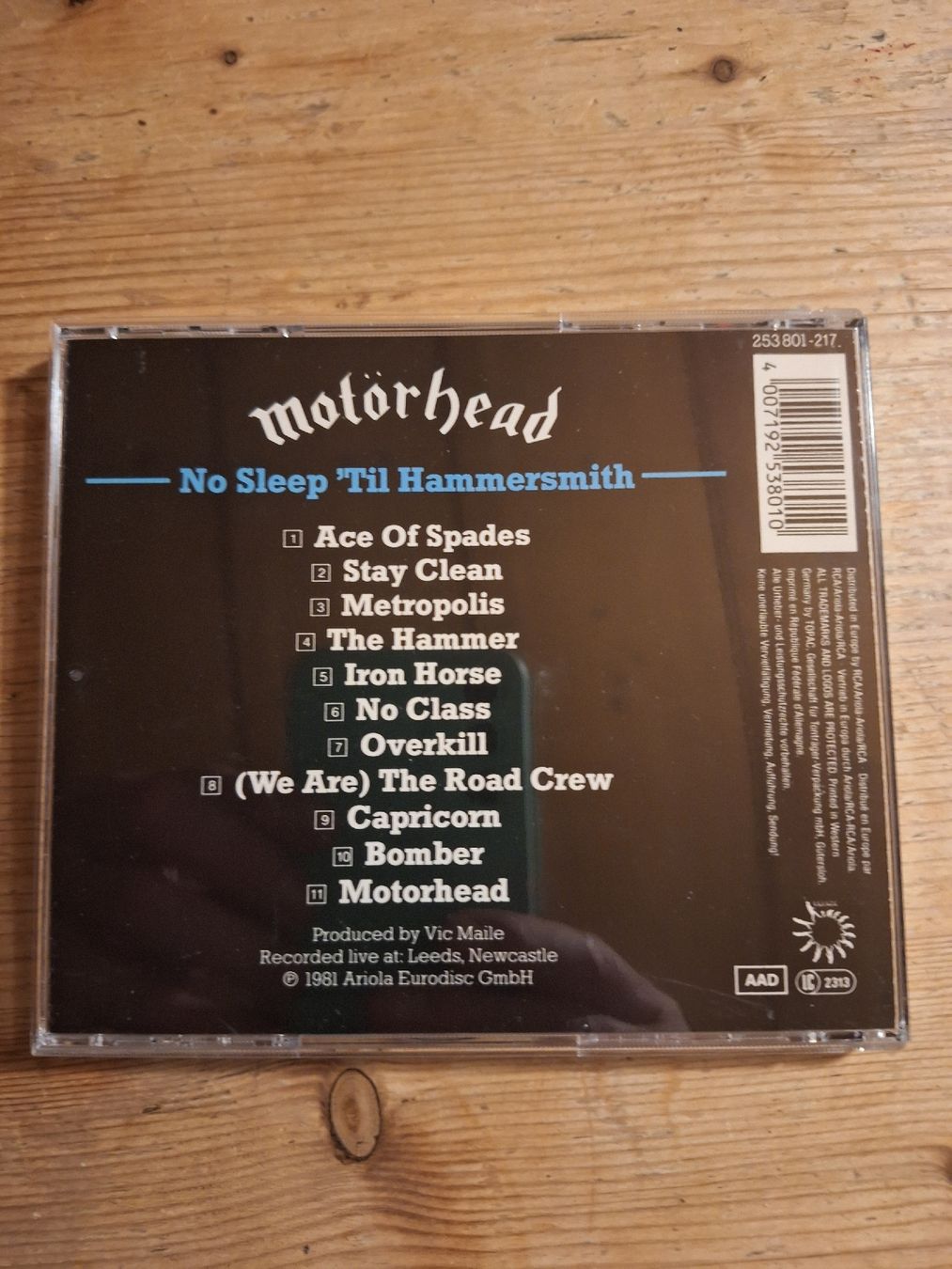 CD: Motörhead " no sleep til hammersmith " – Usato da Schwarzenburg venduto da Ralfi1 1