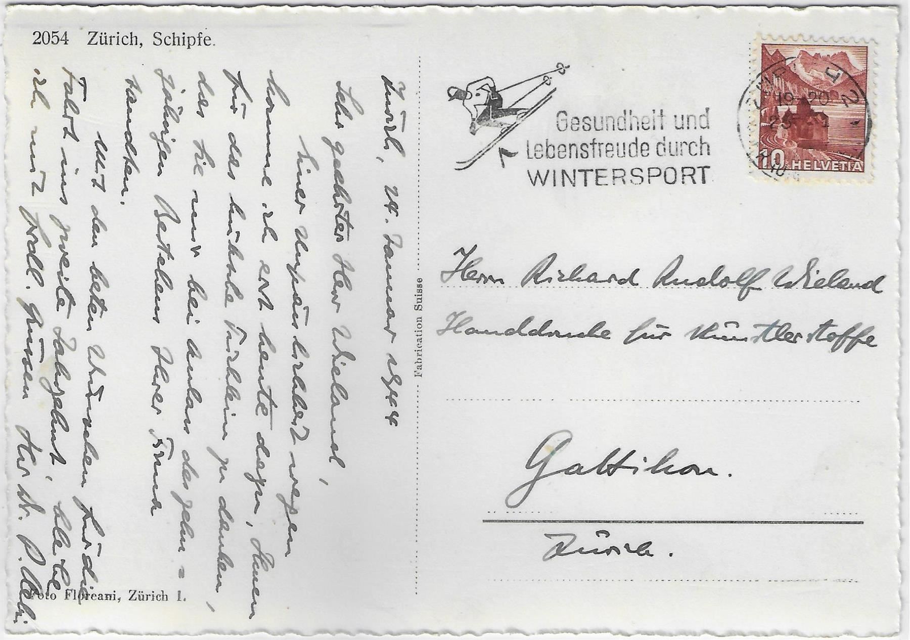 Cartes postales: Zürich - Schipfe – D'occasion à Ettingen par Kartenplanet 1